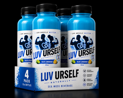 Blue Lemonade (Sea Moss+Blue Spirulina) 12oz 4-pack