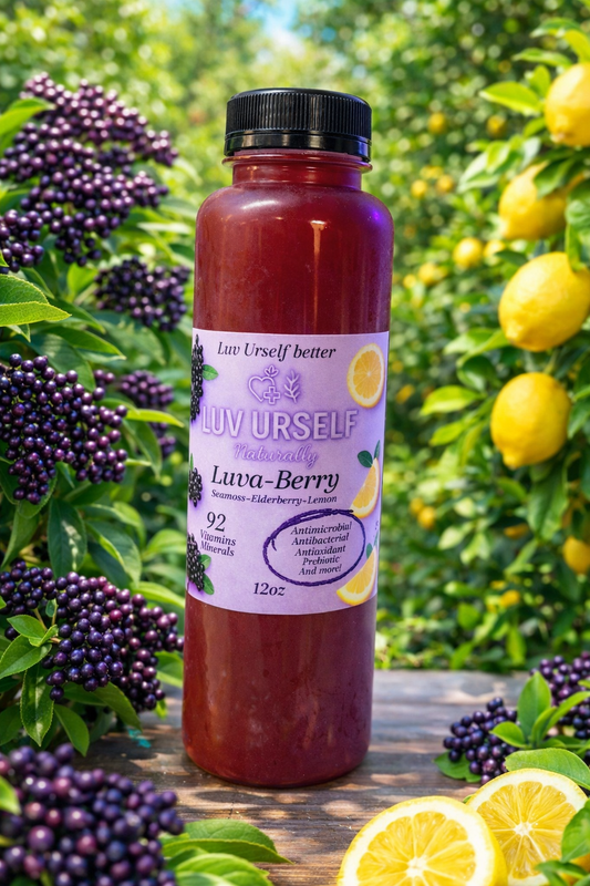 Luva-Berry (seamoss•Elderberry • lemonade) 4-pack 12oz
